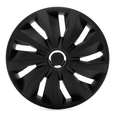 Produktbild von 4x 14" Zoll Radkappen Schwarz Radzierblenden Radblenden 14 GRIP PRO BLACK ARGO
