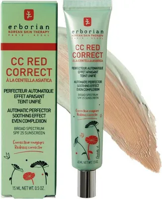 Zdjęcie produktu dla Erborian Cc Red Correct - Krem Cc Przeciw Zaczerwienieniom 45 Ml Spf25