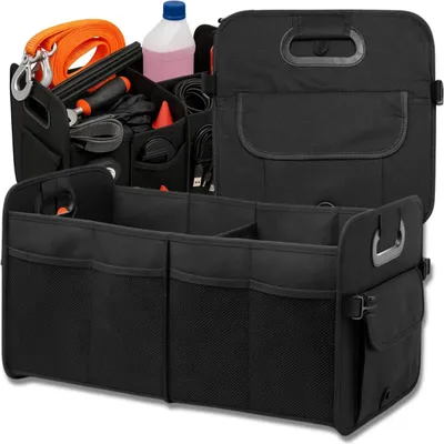 Produktbild von EDIBAZZAR | Faltbarer, wasserdichter Kofferraum-Organizer mit Taschen
