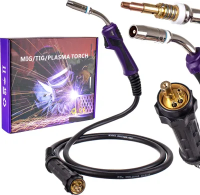 Zdjęcie produktu dla Pistolet spawalniczy 5m mb25 mig mag euro gniazdo wtykowe pistolet euro