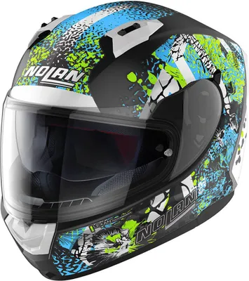 Produktbild von Nolan N60-6 Eufor Helm, schwarz matt/blau, XS (55)