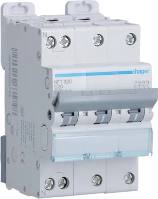 Image de Disj 3p+n 20a 10ka C 3m Nft820