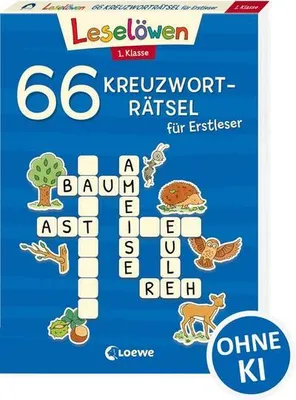 Immagine prodotto di 66 Kreuzworträtsel für Erstleser - 1. Klasse (Blau)
