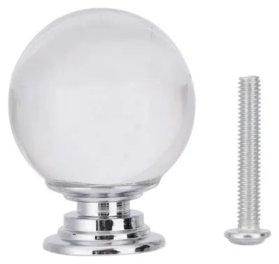 Produktbild von 1PCS 30mm Kugel Form Kristall Glas Pull Griff Schrank Schublade Schrank Knopf
