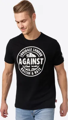 Produktbild von Lonsdale London T-Shirt Herren Against Racism schwarz 3XL