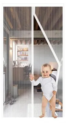Obrázek produktu pro Pevná síť proti hmyzu – 1 ks – bílá – jemná síťovina – 70 x 220 cm