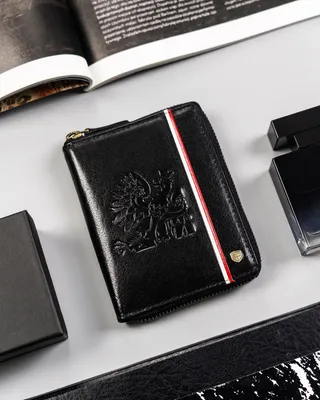 Obrázek produktu pro Peterson Pánská kožená peněženka RFID černá 12,5x10 cm