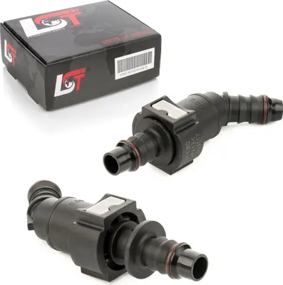 Produktbild von 2x Schnellkupplung mit Gegenstück Set Kraftstoffleitung abgewinkelt 11,8 - 12 mm