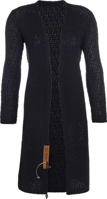 Produktbild von Knit Factory Luna Lange Strickjacke - Navy - 36/38