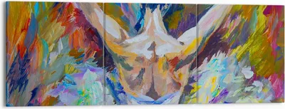 Produktbild von Bild auf Leinwand - Leinwandbild - Balletttänzer tanzen - 150x50cm - Wand Bild - Wanddeko - Leinwanddruck - Bilder - Kunstdruck - Wanddekoration - Leinwand bilder - Wandkunst - CA150x50-3503