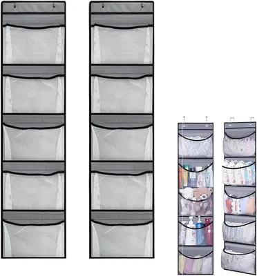 Produktbild von Türfächer – 5 Netztaschen – großes Fassungsvermögen – Schlafzimmer/Badezimmer/Kleiderschrank