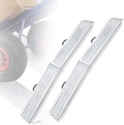 Obrázok produktu pre Skladacia nakladacia rampa max. 400 kg Nakladacia lišta 2X Nakladacie rampy Nakladacie rampy pre motocykle, kosačky na trávu, skútre, stavebné stroje atď. CEEDIR