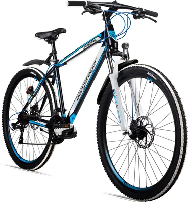 Produktbild von Bergsteiger Canberra 26 Zoll Mountainbike, Aluminium Rahmen, Scheibenbremsen, Hardtail MTB mit Licht & Schutzblech, 21 Gang-Schaltung, Gabel-Federung