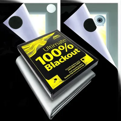 Produktbild von 100% schwarzer Rollladen mit Schneidevorlage