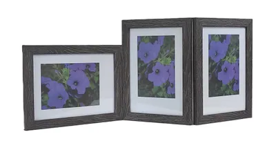 Zdjęcie produktu dla GALERIA multirama MARMO na zdjęcia 15x21 cm POTRÓJNA poziom/pion/pion CIEMNY BRĄZ