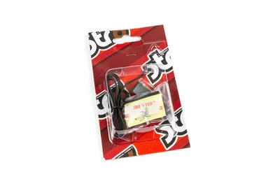 Image de Éclairage de la plaque d'immatriculation 3 LEDs CE support noir