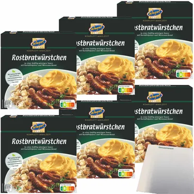 A stack of Wingert Rostbratwürstchen product boxes.