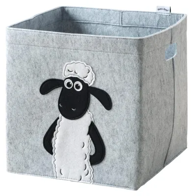 Image de Boîte de rangement en feutre compatible Kallax Lifeney Shaun le mouton
