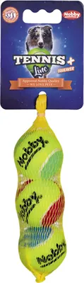 Produktbild von Tennisball mit Squeaker, XS Ø4,5cm, 3er Netz