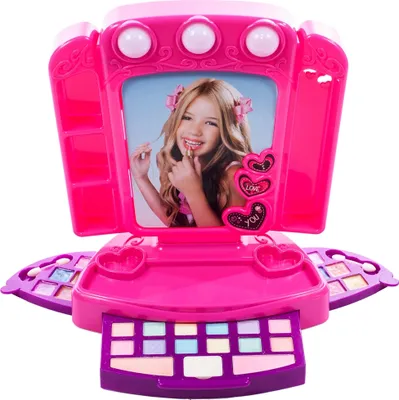 Produktbild von Malplay Makeup Set für Kinder echtes Schminkset mit Spiegel waschbar & sicher Geschenk für Mädchen ab 3 Jahren