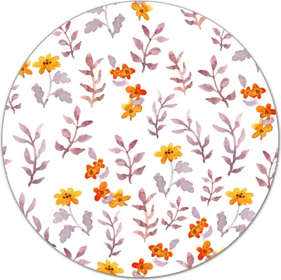 Produktbild von Glas-Herdabdeckplatte Glaskeramikkochfeld-Abdeckung Schneideplatten - 40 cm - Blumen Blätter rosa