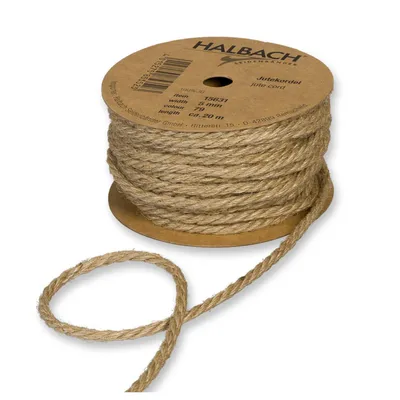 Immagine prodotto di Halbach corda di iuta nastro decorativo corda spessa naturale artigianato 20m rotolo