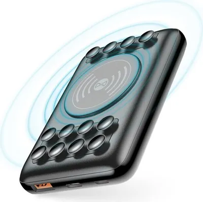 Obrázek produktu pro Forever 10000mAh PowerBank QC 3.0 Quick Charging 10W Wireless Charger 18W USB-C Power Delivery kompatibel mit Smartphone, Tablet
