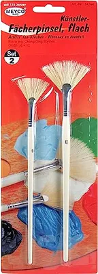 Produktbild von MEYCO 14244 - Fächerpinselset Borstenpinsel 2er Set Größe 8+12