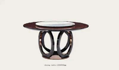 Produktbild von Design Holz Tisch Runder Esstisch Rund Ess Tische 150cm Luxus Klasse Wohnzimmer