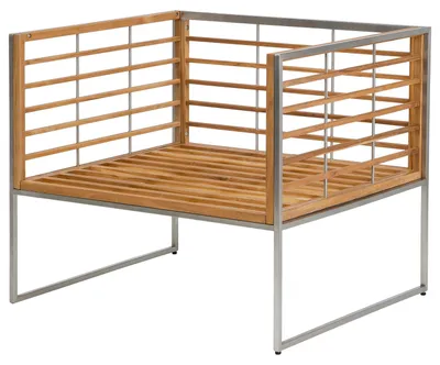 Produktbild von home24 Gartensessel - Webstoff / Teak Massiv