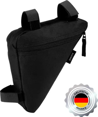 Image de ECENCE Sacoche vélo Cadre étanche Pour téléphone portable, argent, carte d'identité, kit de réparation Facile à fixer sur le vélo