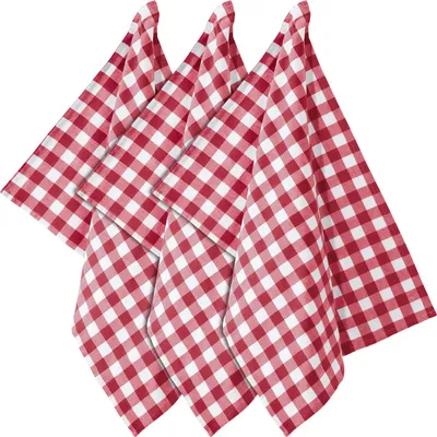 Produktbild von REDBEST Geschirrtuch Nashville" 3er-Pack rot 50x70 cm"