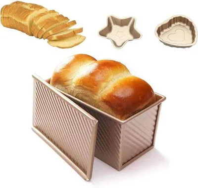 Produktbild von Aluminium Kuchenform 12 x 19 x 11 cm - Antihaft Kuchenform - Kuchenformen - 1000 g Fähnchenförmige Kuchenform