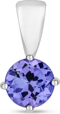 Produktbild von 9 Karat (375) Weißgold Damen - Anhänger mit Tansanit - 12mm*6mm; TRS3380