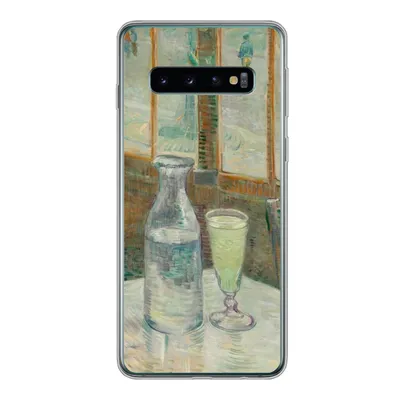 Produktbild von MuchoWow® Handyhülle Schutzhülle Hülle für Samsung Galaxy S10 Couchtisch mit Absinth - Vincent van Gogh Silikon Softcase Handy Hülle - Handytasche