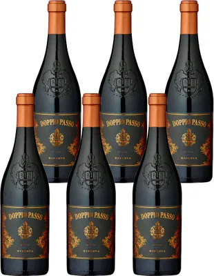 Produktbild von 6 Flaschen Doppio Passo Primitivo di Manduria DOC Riserva Rotwein 14,5% vol. 0,75l
