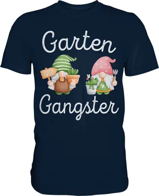 Produktbild von Kaktus Gartenzwerge Garten Gangster Gärtner T-Shirt - Premium Shirt – Navy / 5XL