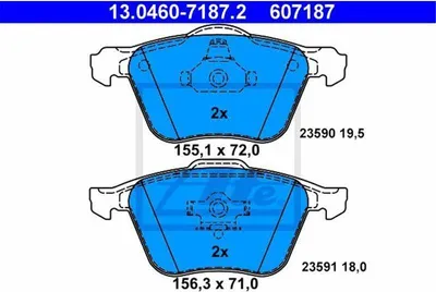 Zdjęcie produktu dla Klocki Hamulcowe Volvo Przód S60/S80/V70/Xc90 98-