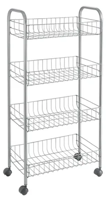 Immagine prodotto di Metaltex Keuken/Badkamer Opbergtrolley Ascona 41x23x84 cm Wieltjes