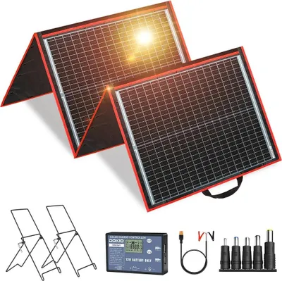 Obrázok produktu pre Solárny panel, prenosný a skladací, účinná výroba energie, 160 W ZJ