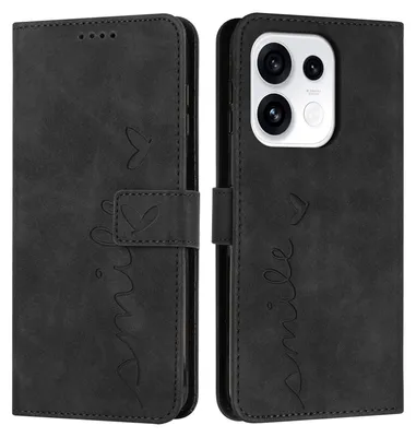 Produktbild von OPPO Reno16 F Hülle - Coverup Smile Klapphülle - Schwarz