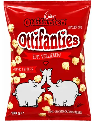 Produktbild von Ottos Ottifanten Ottifanties Popcorn süß 100g