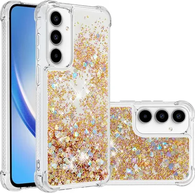 Produktbild von Samsung Galaxy A57 Hülle - Coverup Liquid Glitzer Back Cover - Gold