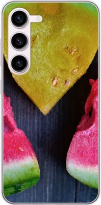 Produktbild von König Design Hülle kompatibel mit Samsung Galaxy S23 Plus Kunststoff Soft Handyhülle - Handy Case Wassermelone