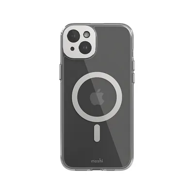 Produktbild von Moshi, MagSafe Hülle iPhone 15 Plus iGlaze mit Kamera-Schutz, Silber