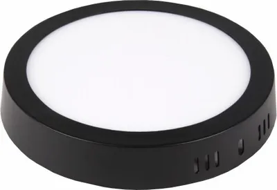 Obrázok produktu pre LED stropné svietidlo MasterLED Proma, 12 W, okrúhle, povrchová montáž, čierna, neutrálna biela