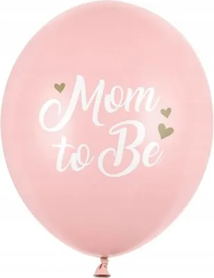 Produktbild von Luftballons „Being Mom“, Pastellrosa, 30 cm, 1 Stk.