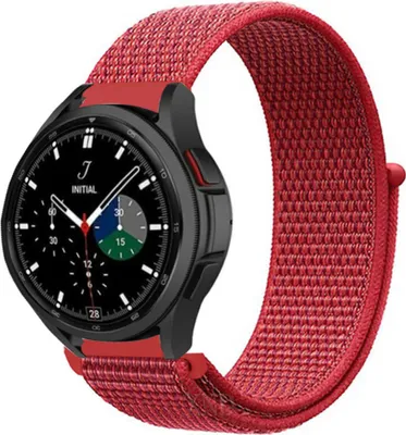 Produktbild von Strap-it Samsung Galaxy Watch 4 Classic 42mm Nylonarmband (Rot)