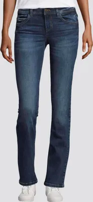 Image de TOM TAILOR Straight Bleached Jeans Regular Fit Pantalon Denim Coton Bio ALEXA Taille : 29W / 32L