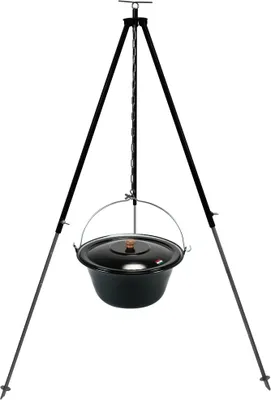 Produktbild von Gulaschkessel Set 15 Liter Kessel Deckel 180 cm Gestell